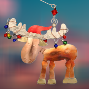 Murphy Moose Handcrafted Metal Ornament