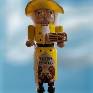 Old Salt Lobster Fisherman Wood Nutcracker