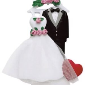 Wedding Dress and Tuxedo Personalized Ornament